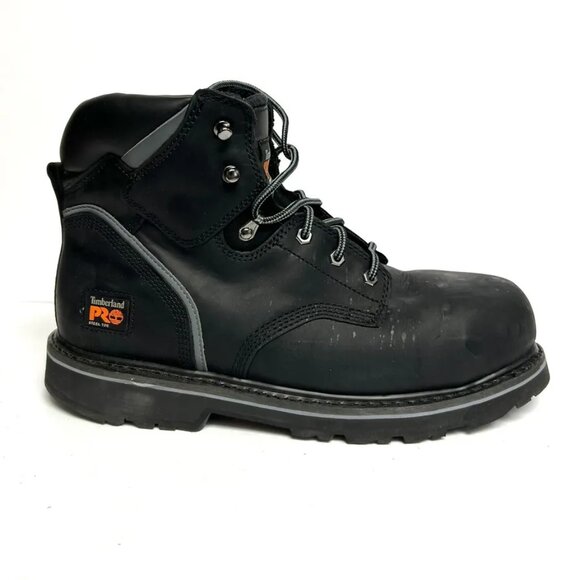 Timberland Pro Mens 6” Pit Boss Work Boots Steel Toe Black Size 13 M main image 6